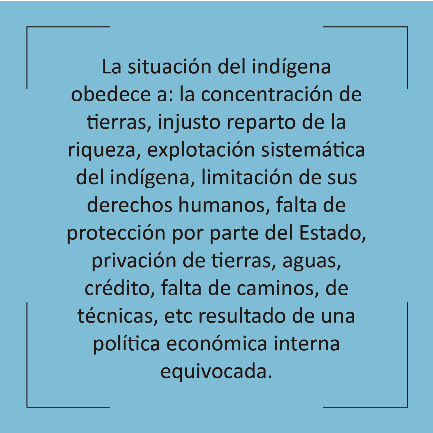 El Problema Indígena
