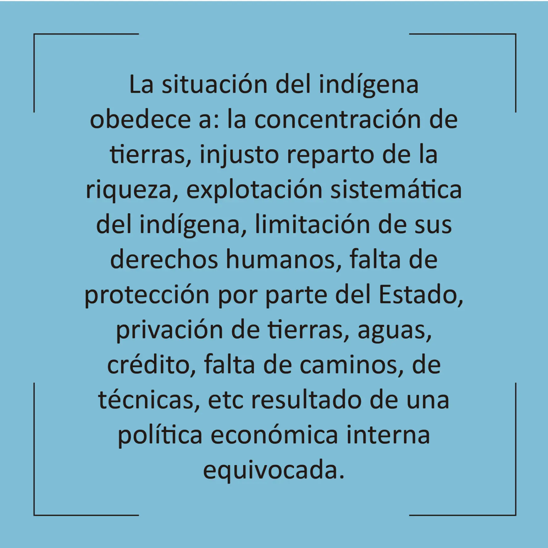 El Problema Indígena
