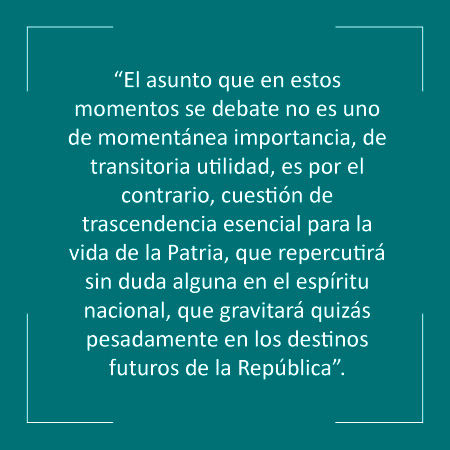 Una cuestión trascendente
