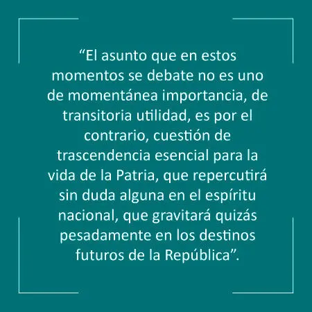 Una cuestión trascendente